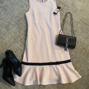 NWT Karl Lagerfeld size 2 pink w/ black bow dress